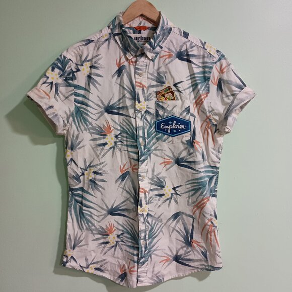 Tropical Print Button Down - Picture 1 of 6